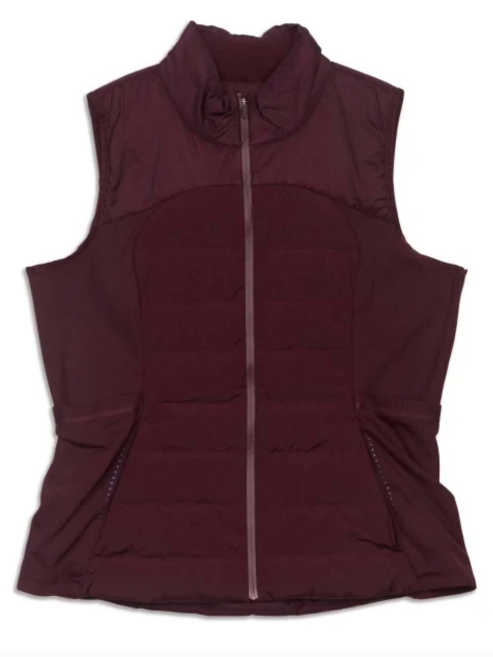 Lululemon Women's Quilted Sleeveless Vest - Burgundy